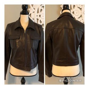 Gap Leather Jacket M